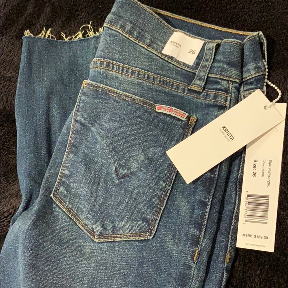 Raw edge jeans